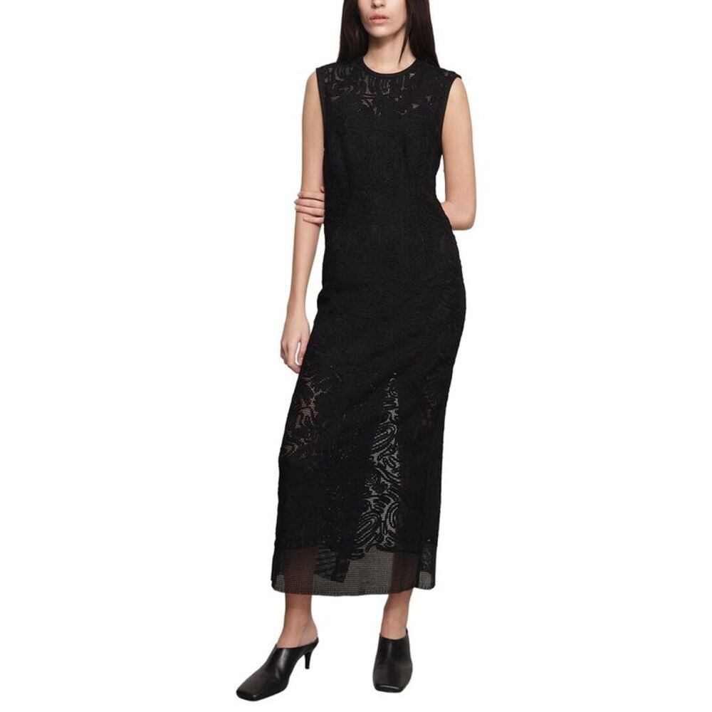 Sabina Musayev Womens Tullio Midi Dress, Black